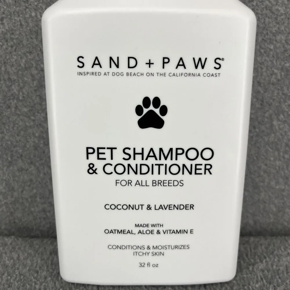 Sand + Paws Coconut & Lavender Pet‎ Shampoo & Conditioner 32 fl oz